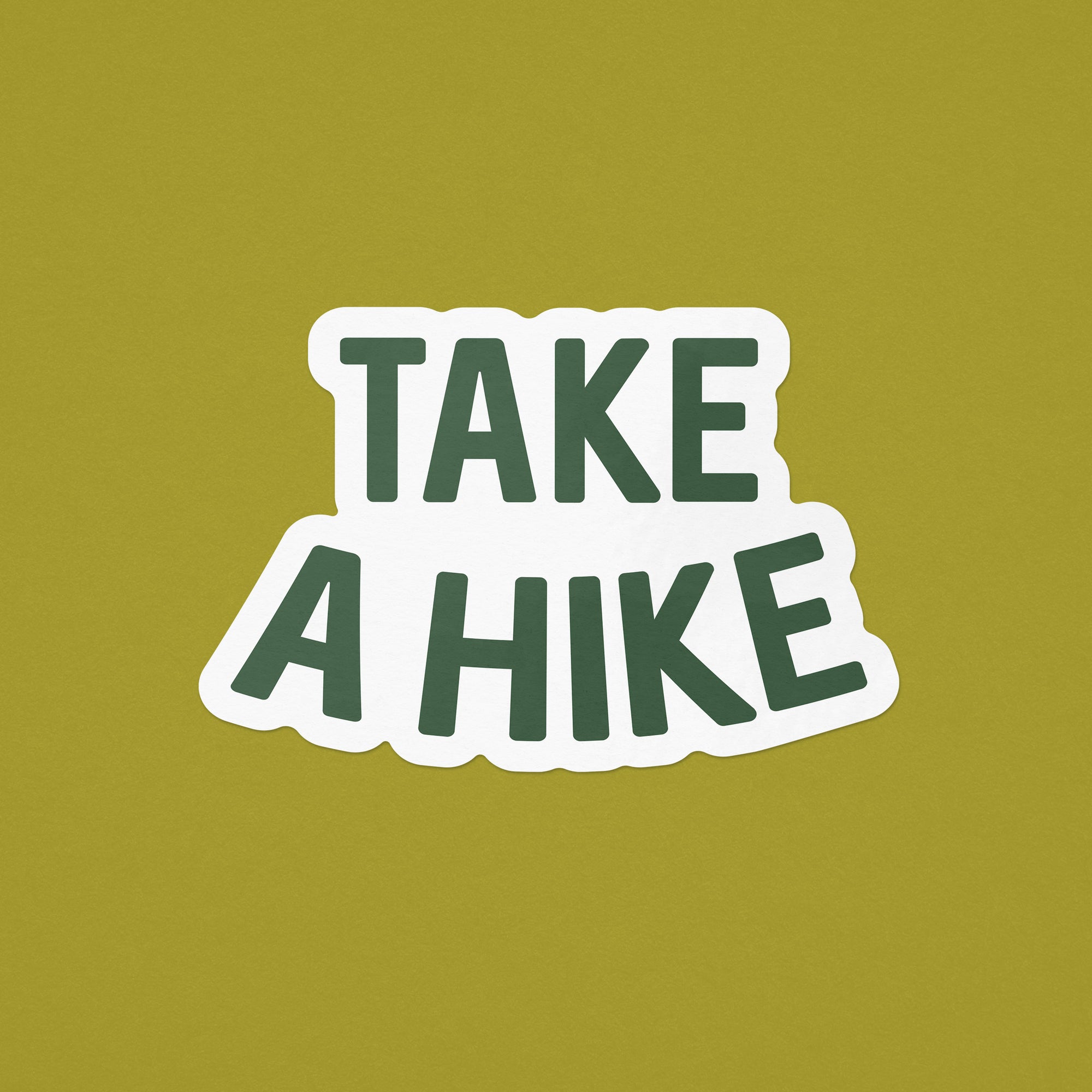 Take A Hike Sticker - green