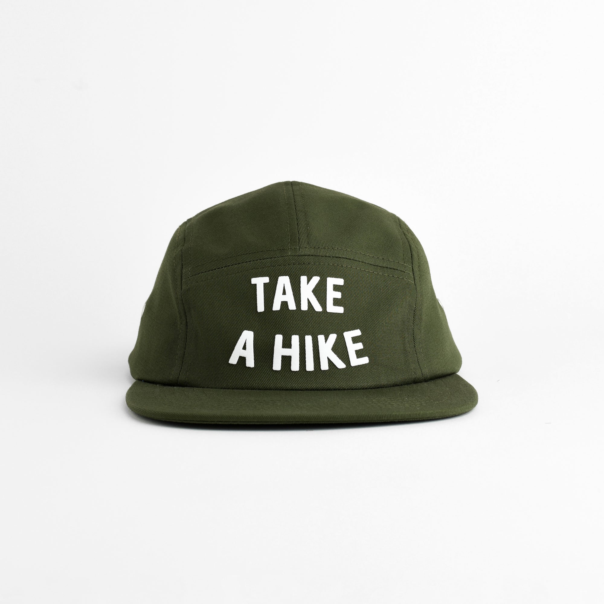 Take A Hike Five Panel Hat - moss