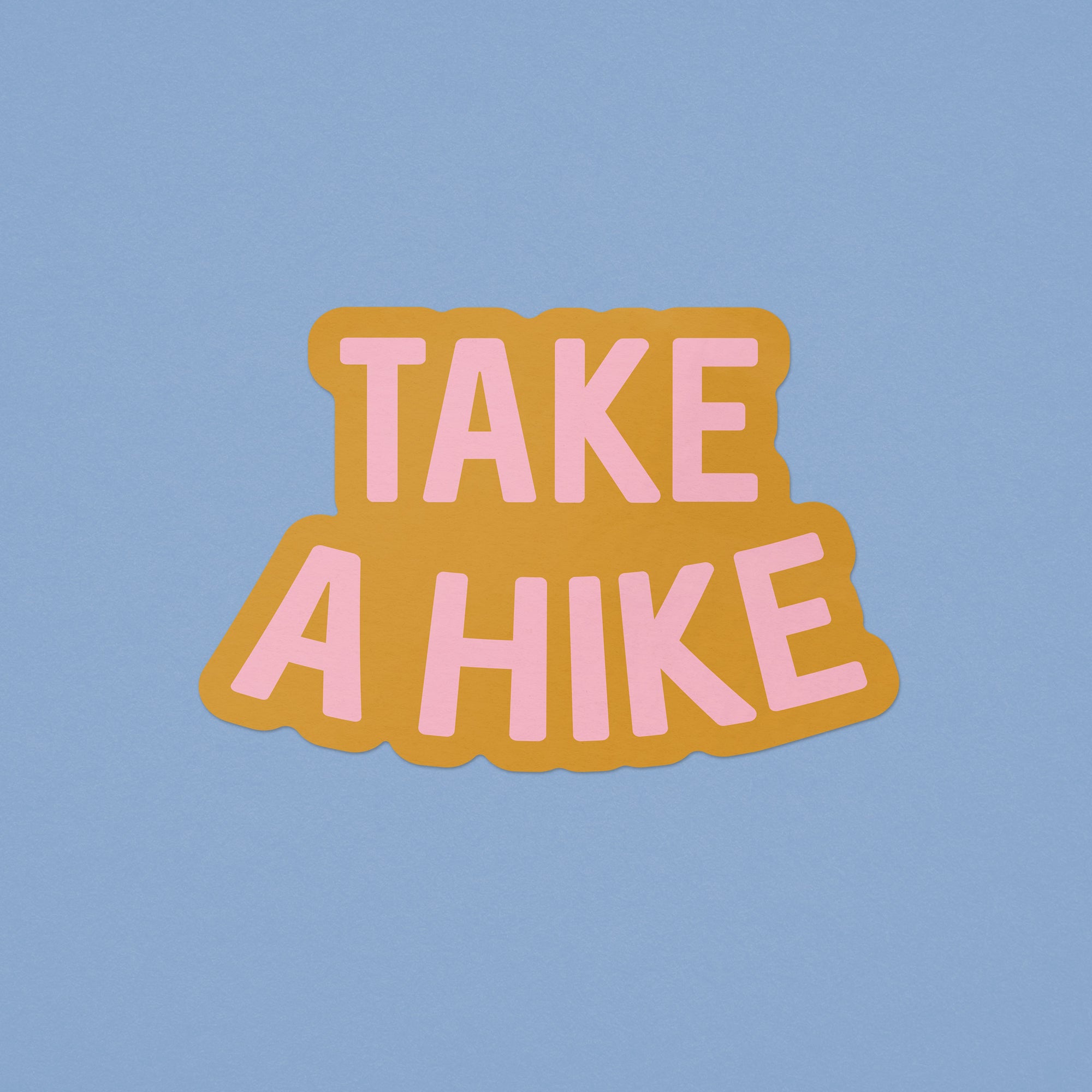 Take a Hike Sticker - orange