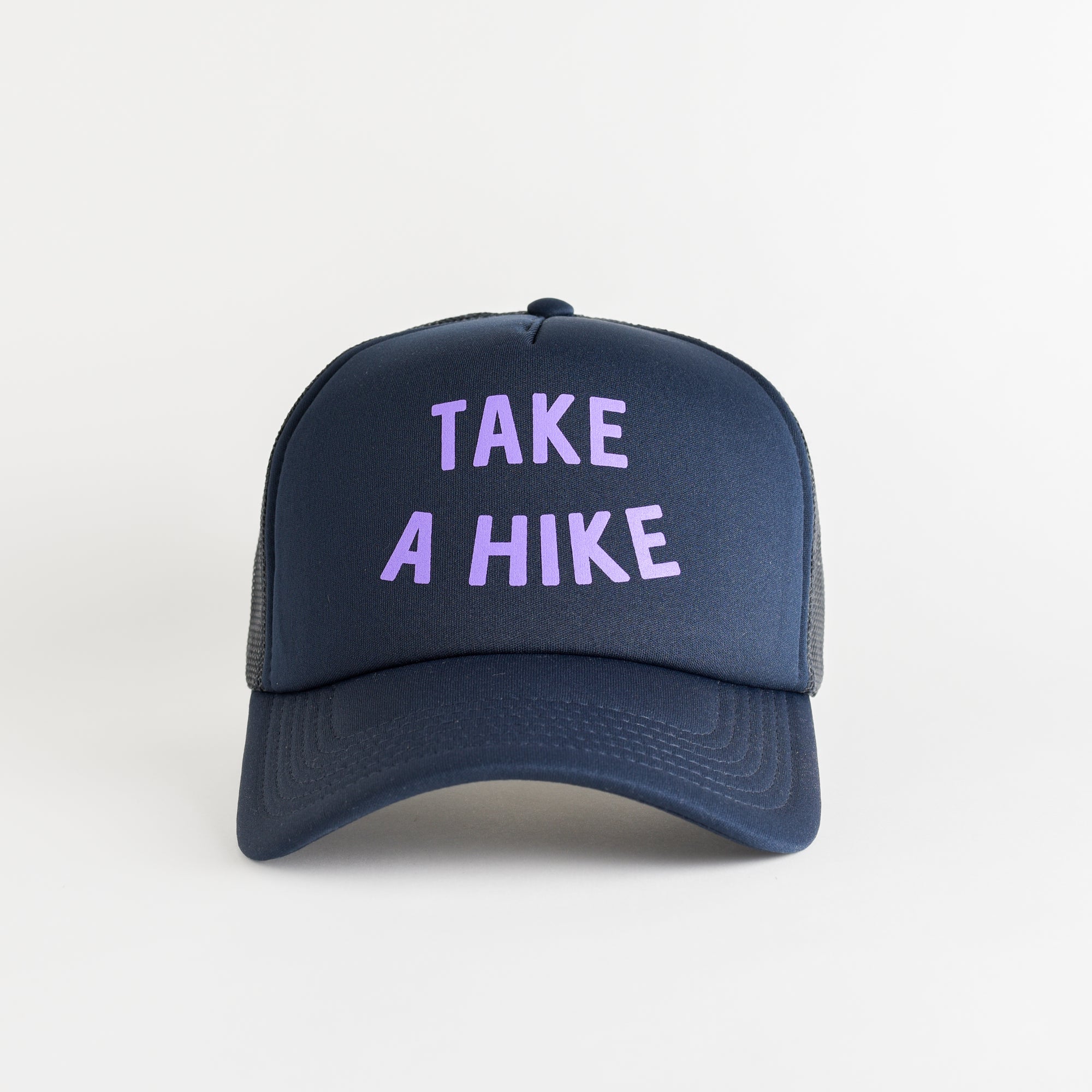 Take A Hike Recycled Trucker Hat - navy