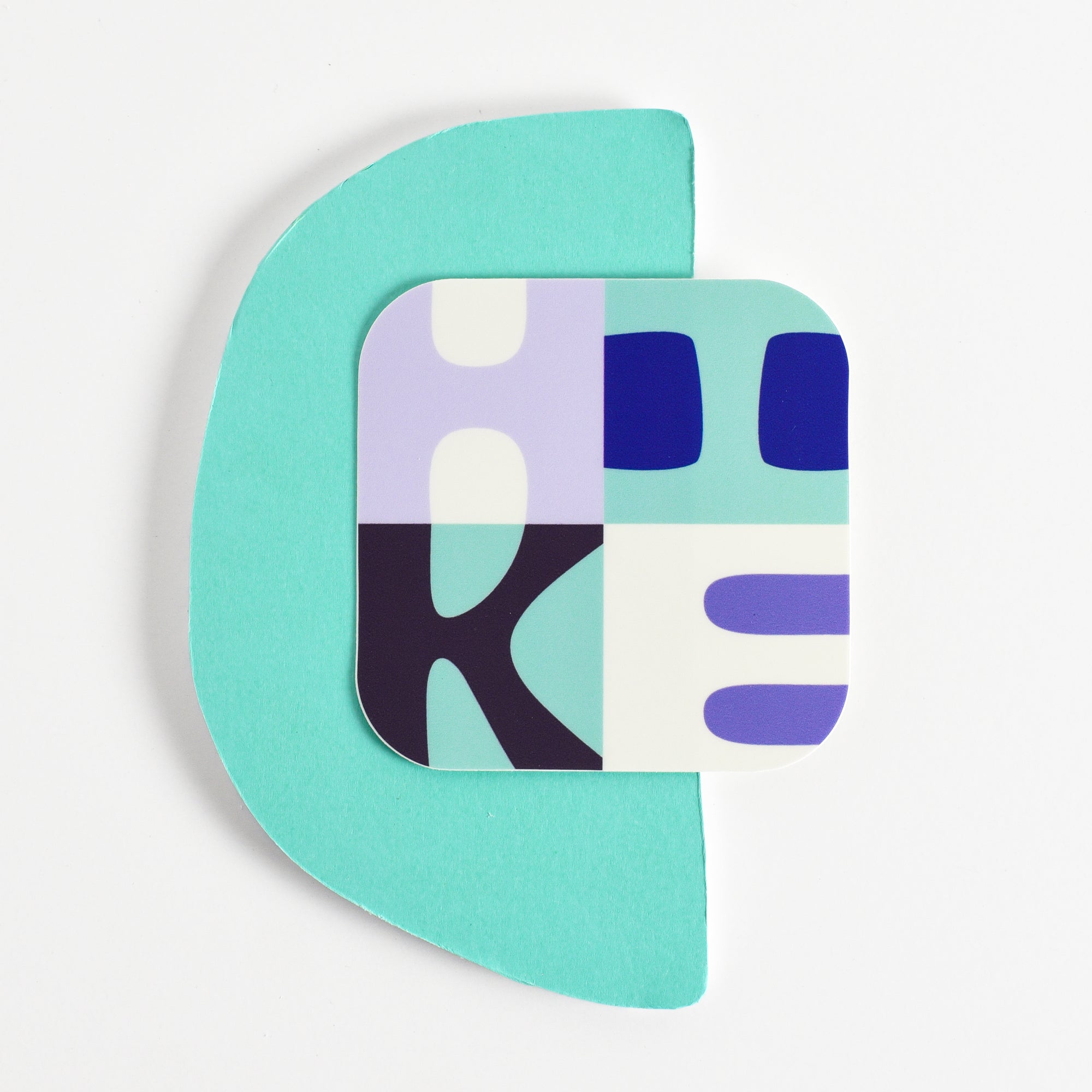 Hike Large Sticker - blues