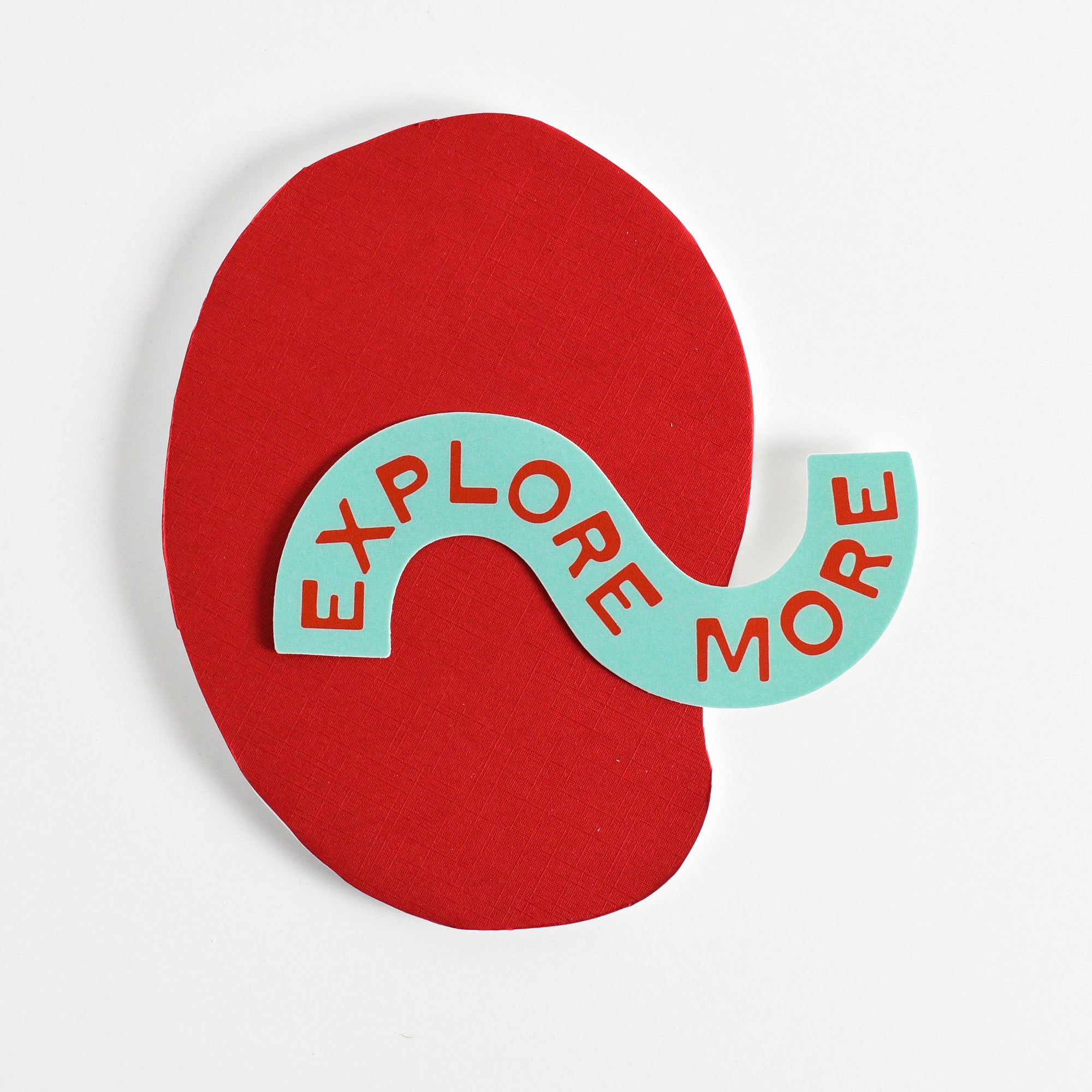 Explore More Large Sticker - turquoise