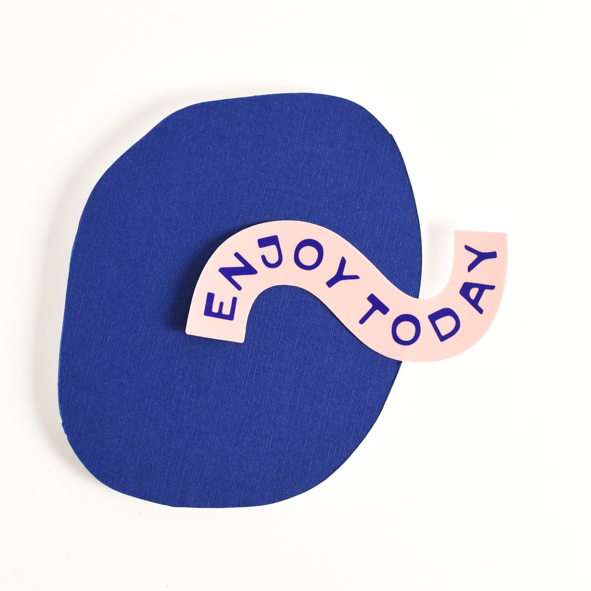 Enjoy Today Large Sticker - pink