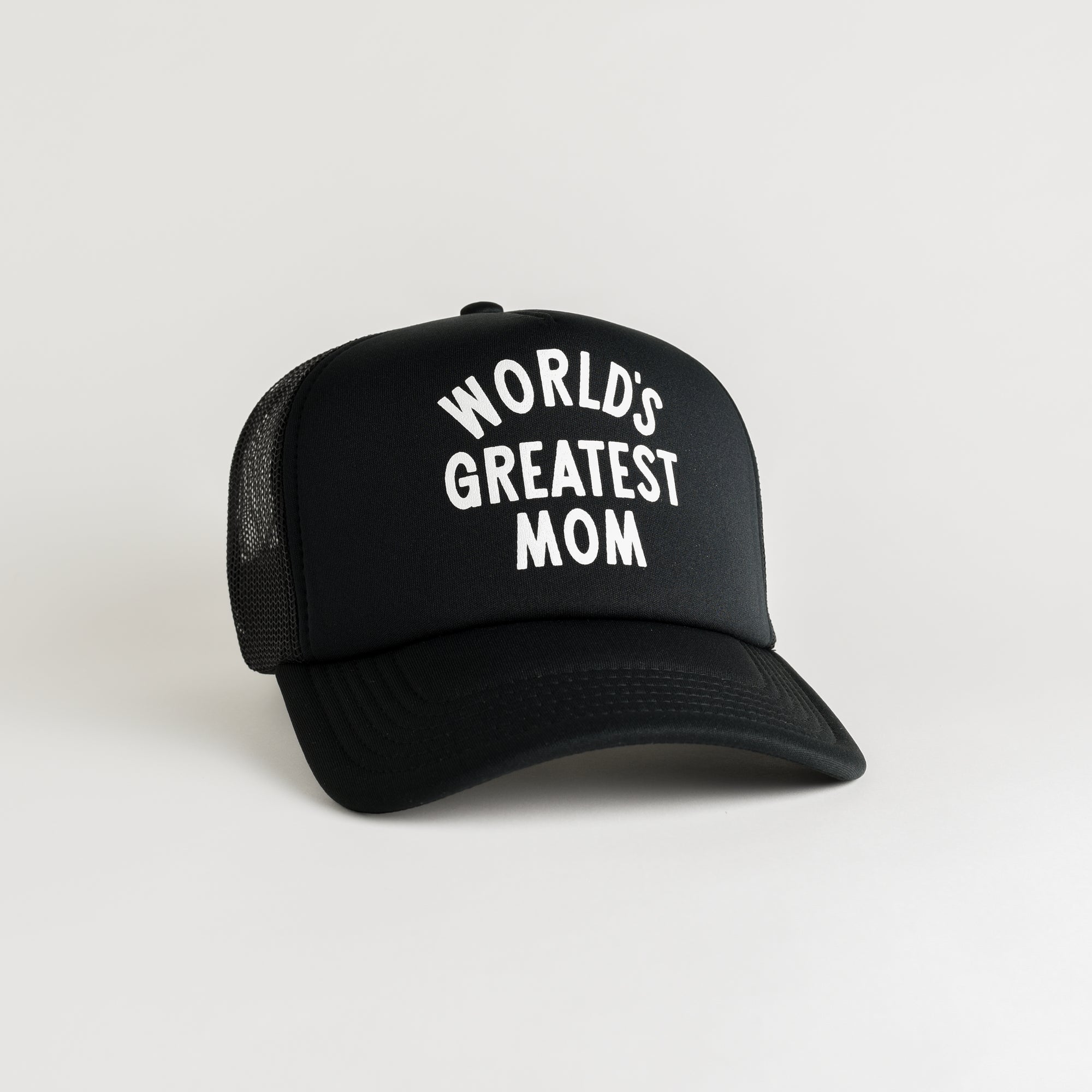 World's Greatest Mom Recycled Trucker Hat - black