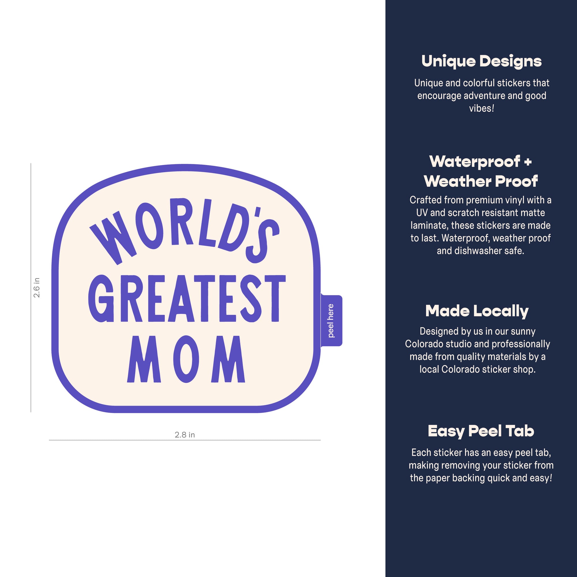 World's Greatest Mom Sticker