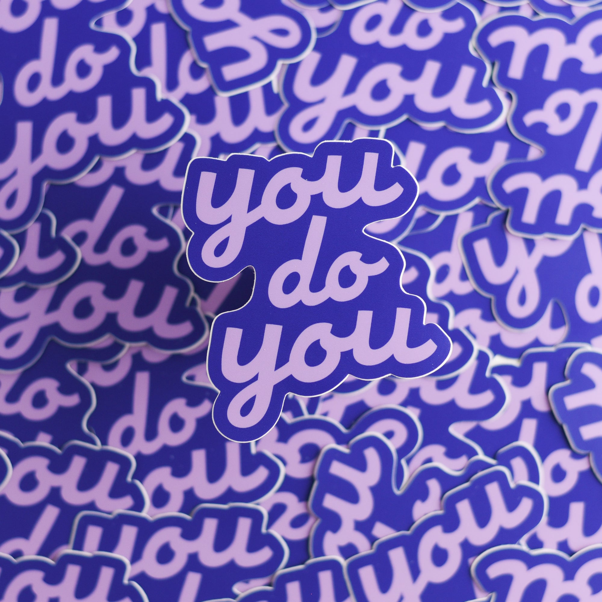 You Do You Large Sticker - Purple