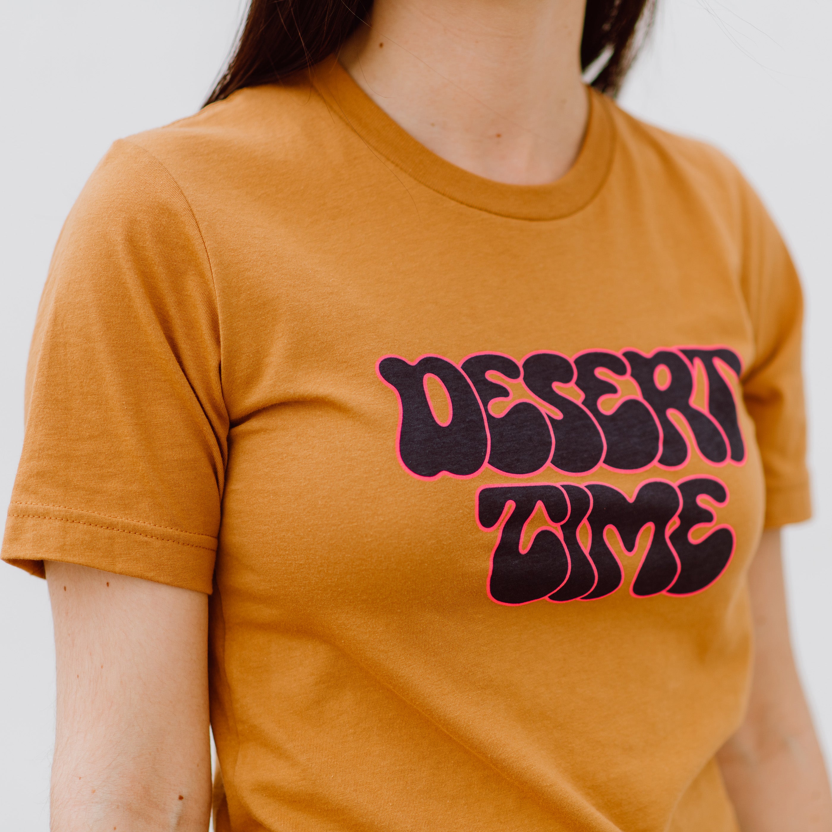 Desert Time Retro Tee - camel Shirts & Tops August Ink