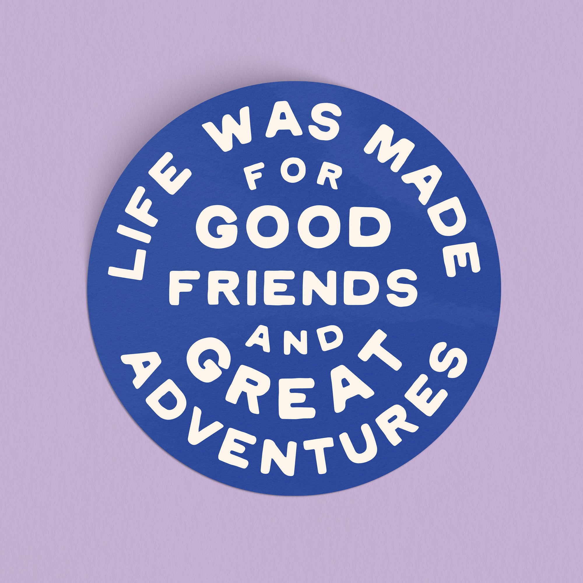 Great Adventures Sticker - blue