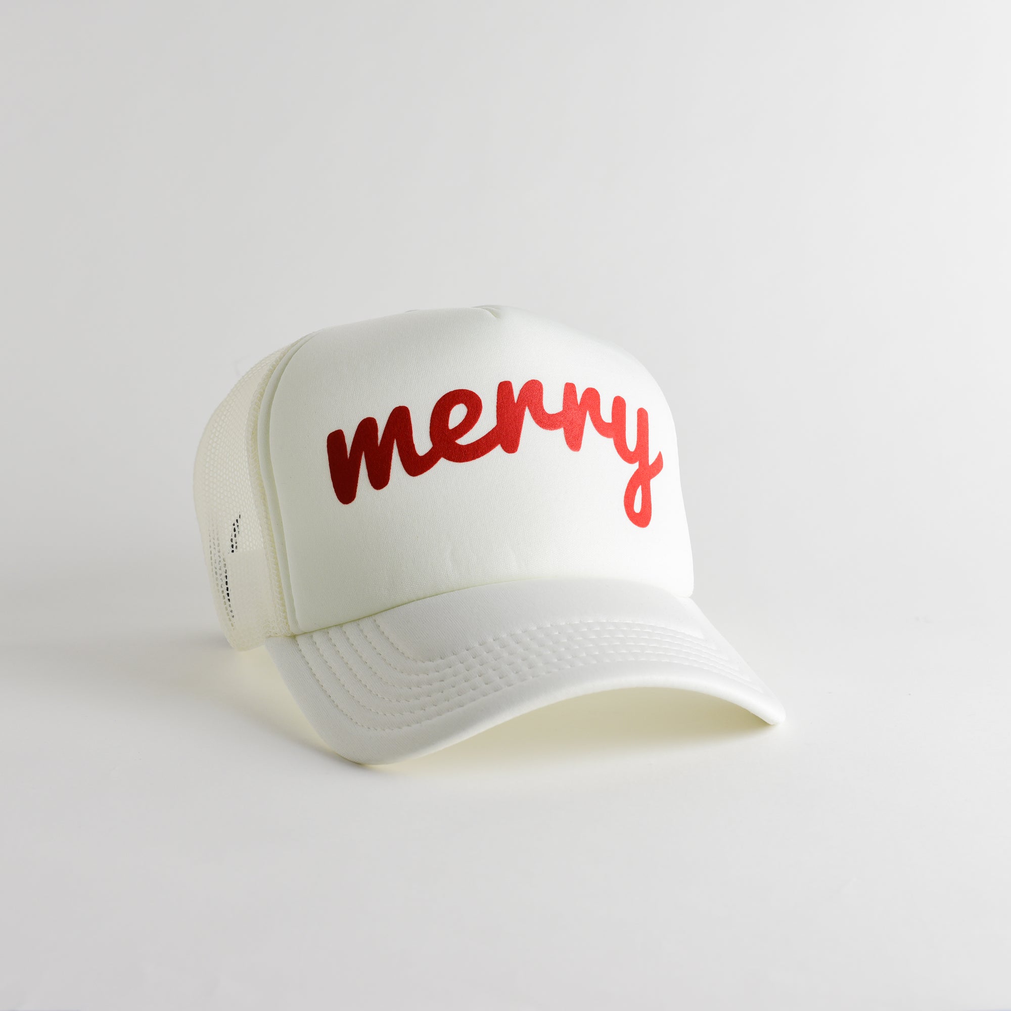 Merry Recycled Trucker Hat - snow