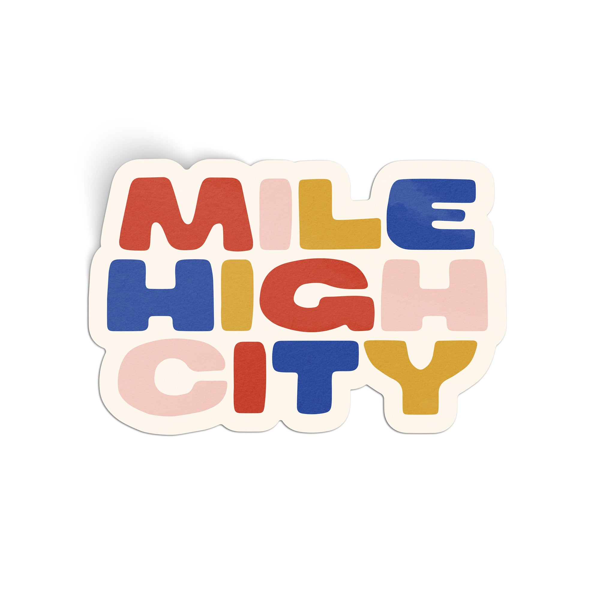 Mile High City Glossy Sticker