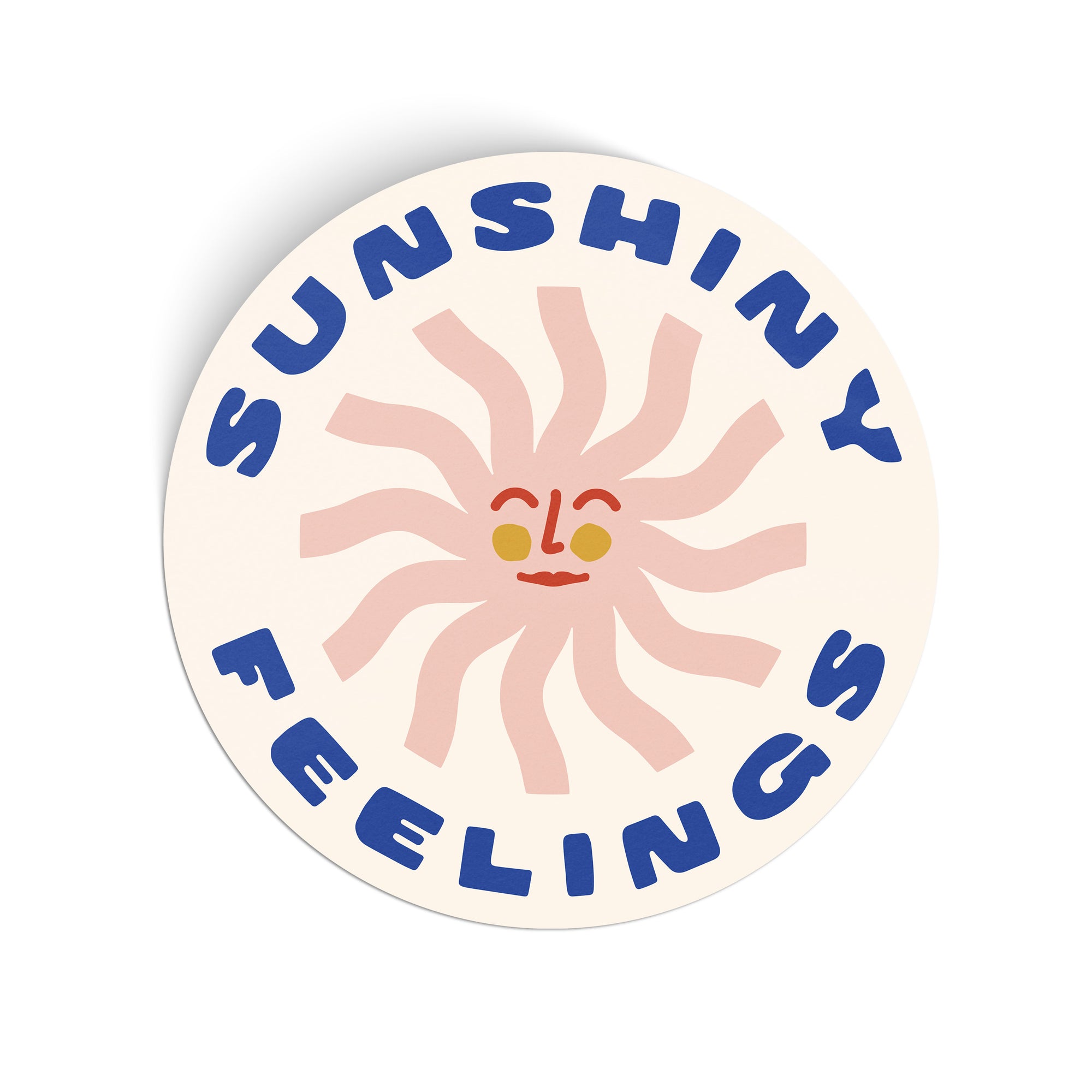 Sunshiny Feelings Sticker - pink