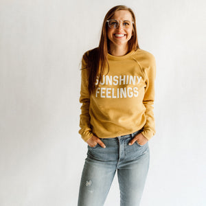 Sunshiny Feelings Fleece Sweatshirt womens August Ink 