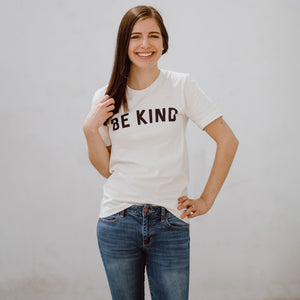 Be Kind Tee womens August Ink vintage white XS 