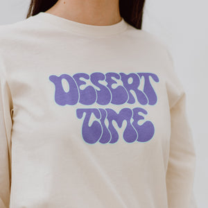 Desert Time Retro Long Sleeve Tee - natural Shirts & Tops August Ink 