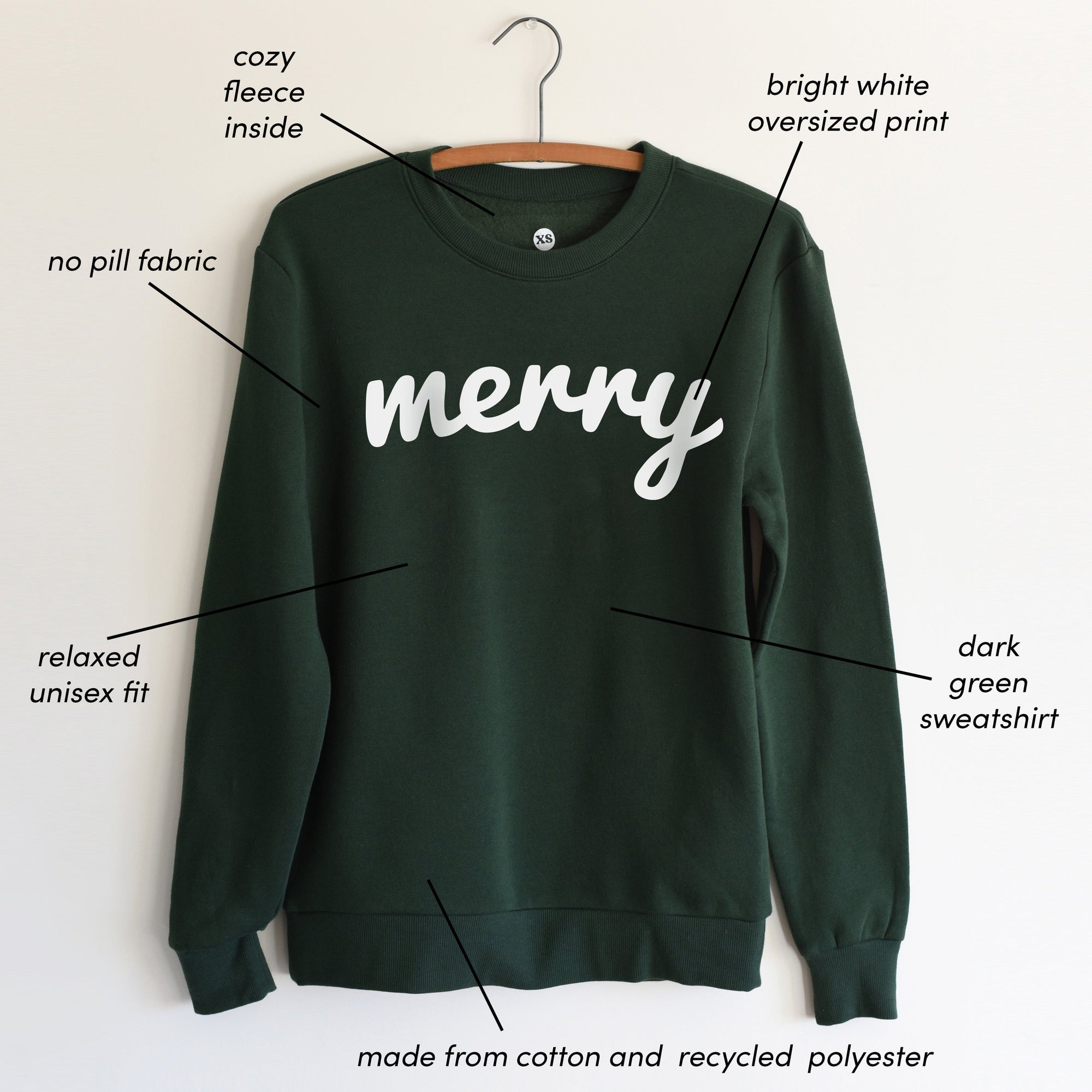 Merry Unisex Sweatshirt Shirts & Tops August Ink 