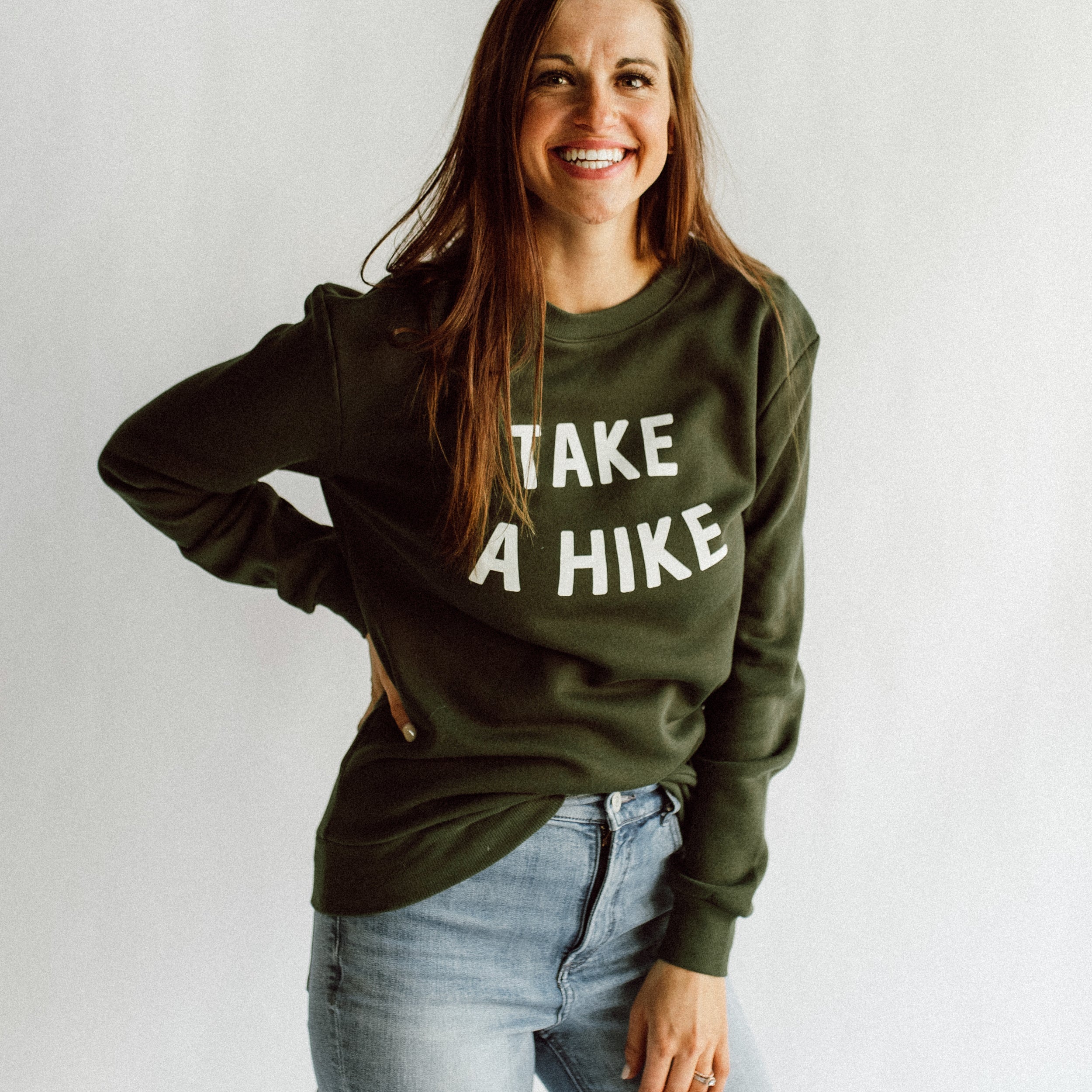 Take A Hike Unisex Sweatshirt womens August Ink 